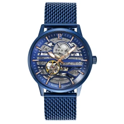 Montre Homme IMPACT Cadran Bleu Bracelet Acier Milanais Bleu