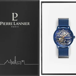Montre Homme IMPACT Cadran Bleu Bracelet Acier Milanais Bleu -Pierre Lannier Magasin De Vente 332C469 10 1000x1000 crop