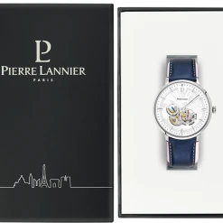 Montre Homme TRIO Cadran Blanc Bracelet Cuir Bleu -Pierre Lannier Magasin De Vente 334B126 10 1000x1000 crop