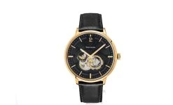 Montre Homme TRIO Cadran Noir Bracelet Cuir Noir -Pierre Lannier Magasin De Vente 335B233 ld 0000 812x497 1