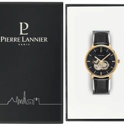 Montre Homme TRIO Cadran Noir Bracelet Cuir Noir -Pierre Lannier Magasin De Vente 335B233 10 1000x1000 crop