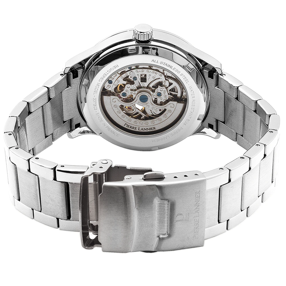 Montre Homme FLEURET Cadran Argenté Bracelet Acier Argenté 7 Montre Homme FLEURET Cadran Argenté Bracelet Acier Argenté – Image 5