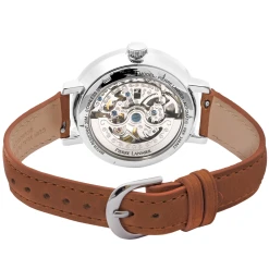 Montre Femme MELODIE Cadran Argenté Bracelet Cuir Brun -Pierre Lannier Magasin De Vente 348A624 7 1000x1000 crop
