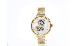 Montre Femme MELODIE Cadran Blanc Bracelet Acier Milanais Doré -Pierre Lannier Magasin De Vente 349A502 ld 0000 812x497 1