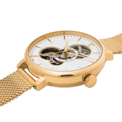 Montre Femme MELODIE Cadran Blanc Bracelet Acier Milanais Doré -Pierre Lannier Magasin De Vente 349A502 4 1000x1000 crop