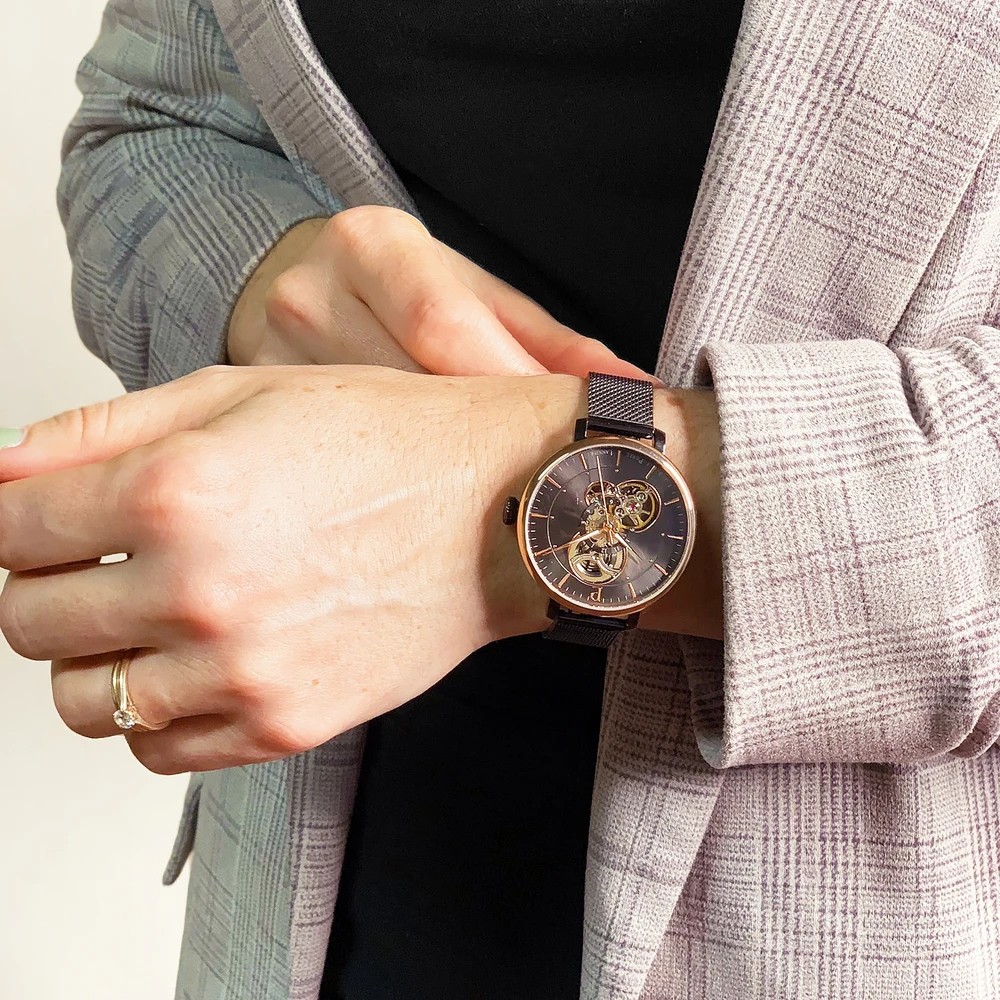 Montre Femme MELODIE Cadran Gris Bracelet Acier Milanais Gris 4 Montre Femme MELODIE Cadran Gris Bracelet Acier Milanais Gris – Image 2