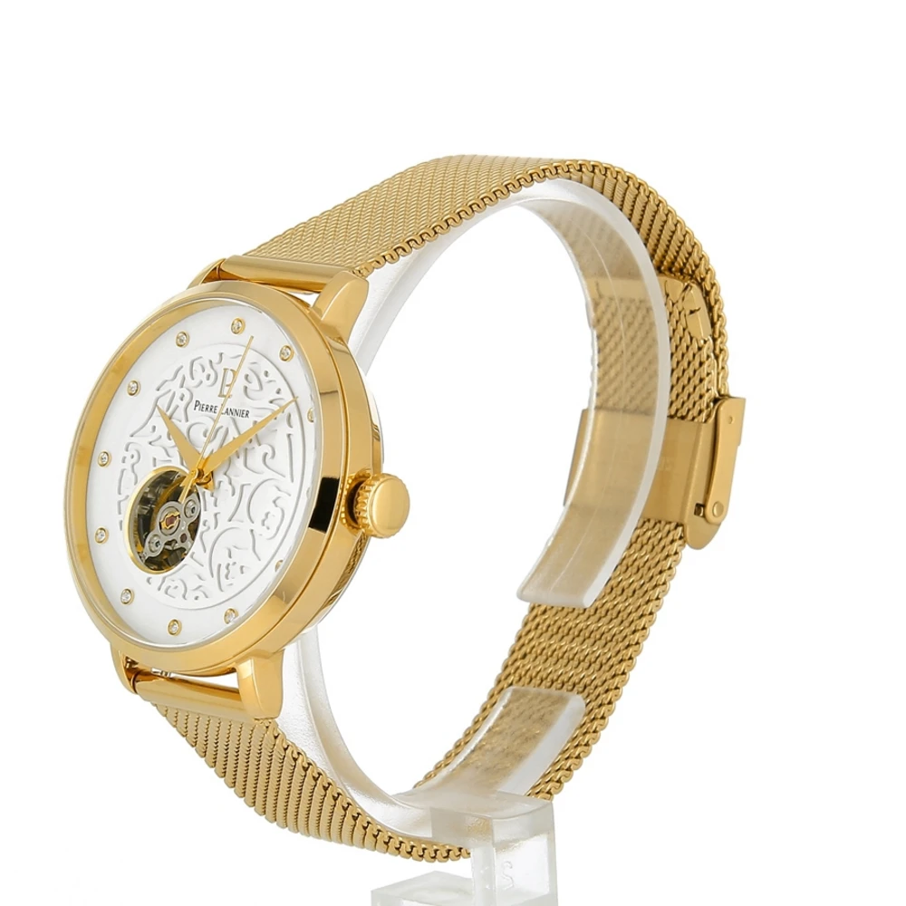 Coffret Femme EOLIA AUTOMATIC Cadran Blanc Bracelet Acier Milanais Doré 9 Coffret Femme EOLIA AUTOMATIC Cadran Blanc Bracelet Acier Milanais Doré – Image 7