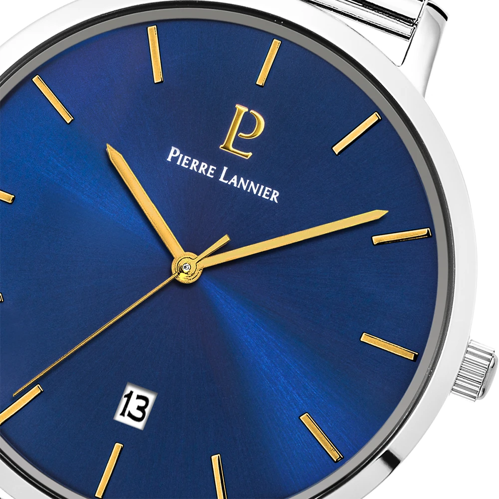 Coffret Homme ECHO Cadran Bleu Bracelet Acier Milanais Argenté 5 Coffret Homme ECHO Cadran Bleu Bracelet Acier Milanais Argenté – Image 4