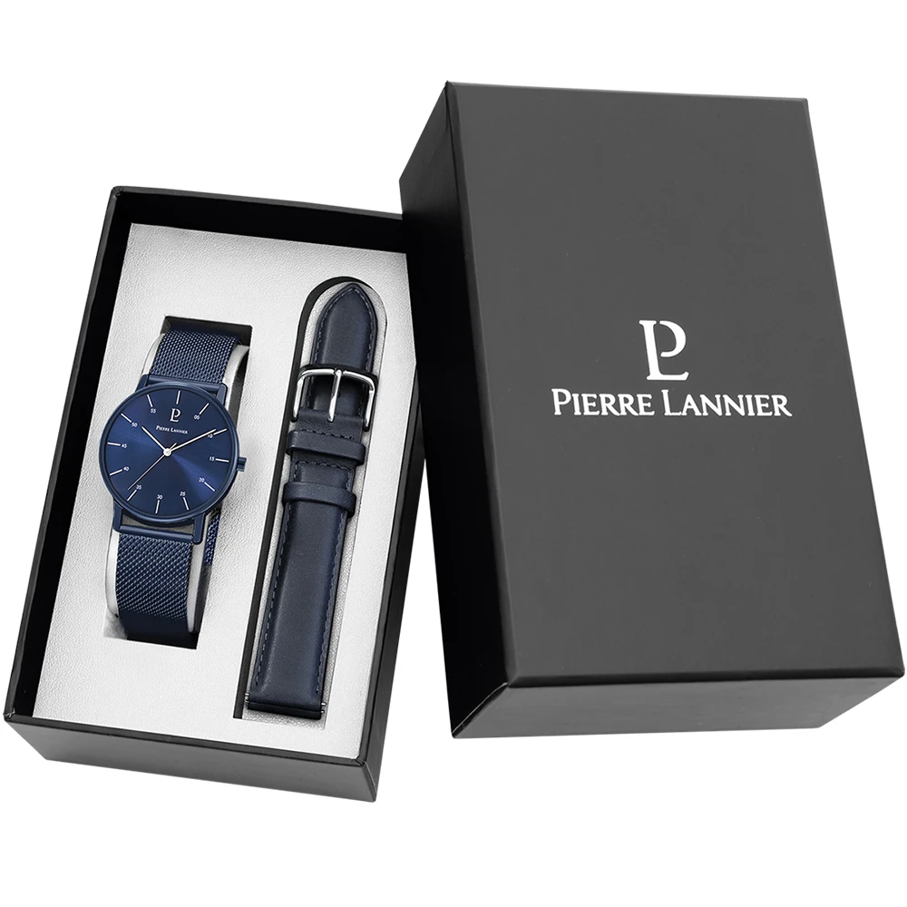 Coffret Homme CITYLINE Cadran Bleu Bracelet Cuir Bleu 3 Coffret Homme CITYLINE Cadran Bleu Bracelet Cuir Bleu