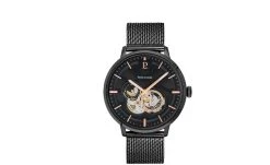 Coffret Homme TRIO Cadran Noir Bracelet Cuir Brun -Pierre Lannier Magasin De Vente 379D439 ld 0000 812x497 1