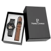 Coffret Homme TRIO Cadran Noir Bracelet Cuir Brun -Pierre Lannier Magasin De Vente 379D439 0 1000x1000 crop