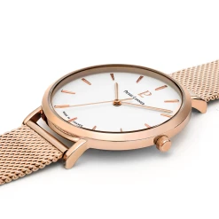 Coffret Femme CATALANE Cadran Blanc Bracelet Acier Milanais Doré Rose -Pierre Lannier Magasin De Vente 388B928 4 1000x1000 crop