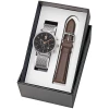 Coffret Homme SIG Cadran Noir Bracelet Cuir Brun -Pierre Lannier Magasin De Vente 469C131 0 1000x1000 crop