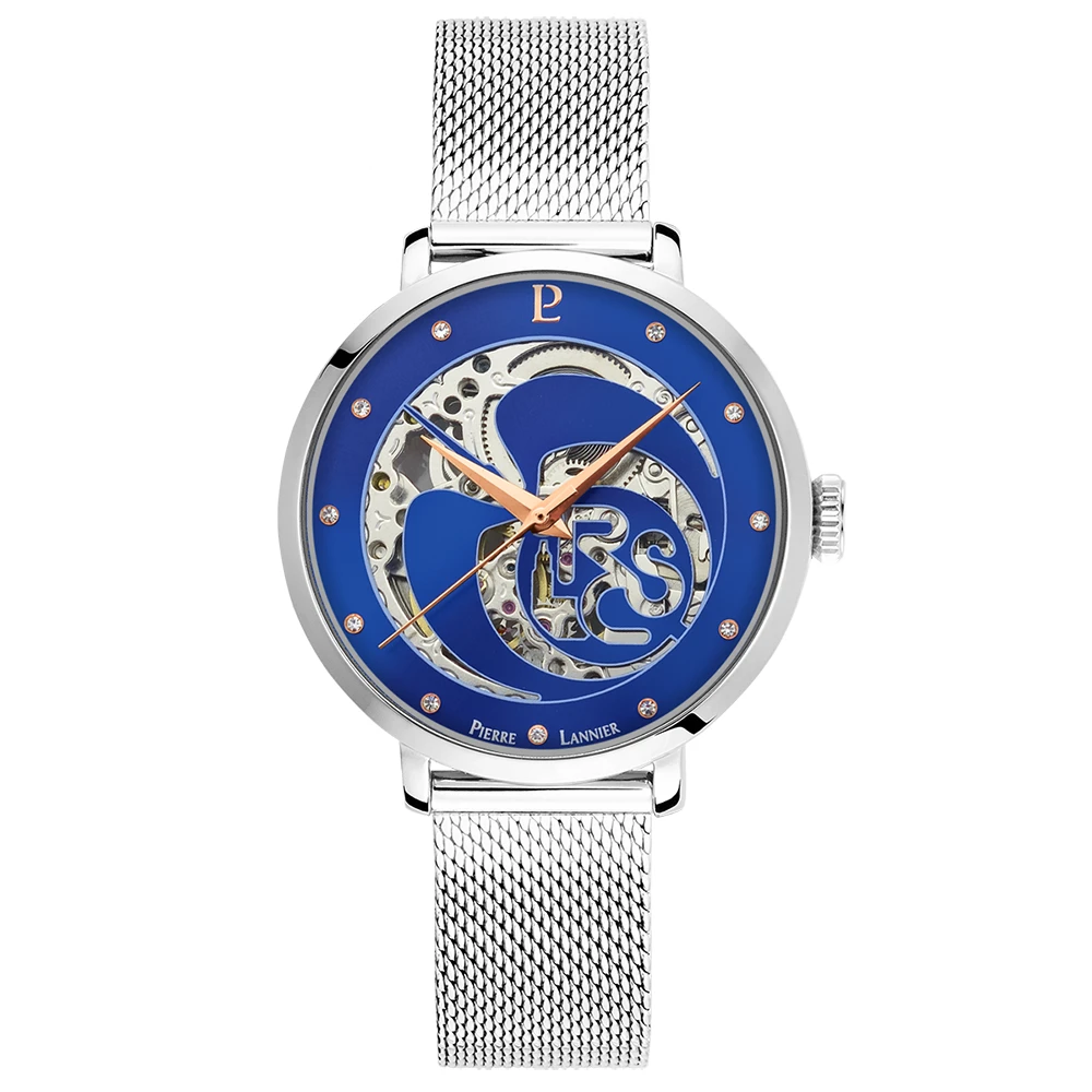 Montre Femme RCS Cadran Bleu Bracelet Acier Milanais Argenté 3 Montre Femme RCS Cadran Bleu Bracelet Acier Milanais Argenté