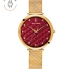 Montre Femme GRACE Cadran Framboise Bracelet Acier Milanais Doré 2 Montre Femme GRACE Cadran Framboise Bracelet Acier Milanais Doré -Pierre Lannier Magasin De Vente 472D552 exclu 1000x1000 crop