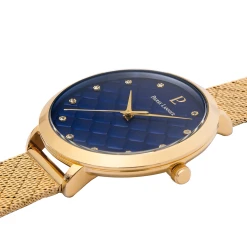 Montre Femme GRACE Cadran Bleu Bracelet Acier Milanais Doré -Pierre Lannier Magasin De Vente 472D562 4 1000x1000 crop