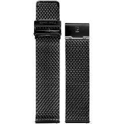 Bracelet Homme Acier Milanais Noir 22 MM